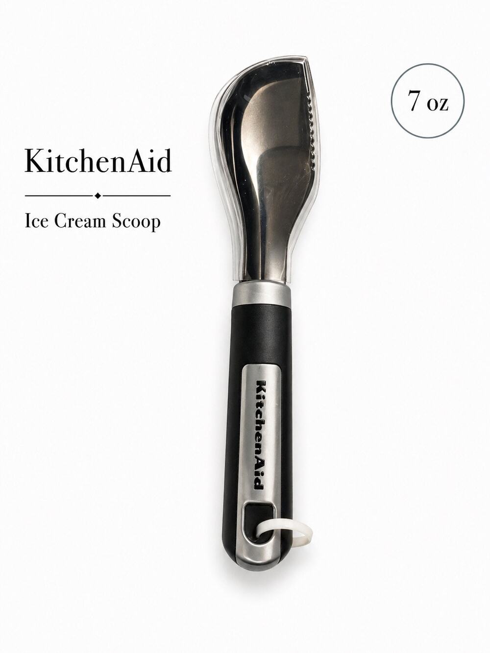 KitchenAid Gourmet Avocado Scoop Black With Cover Ergonomic Stainless Tool